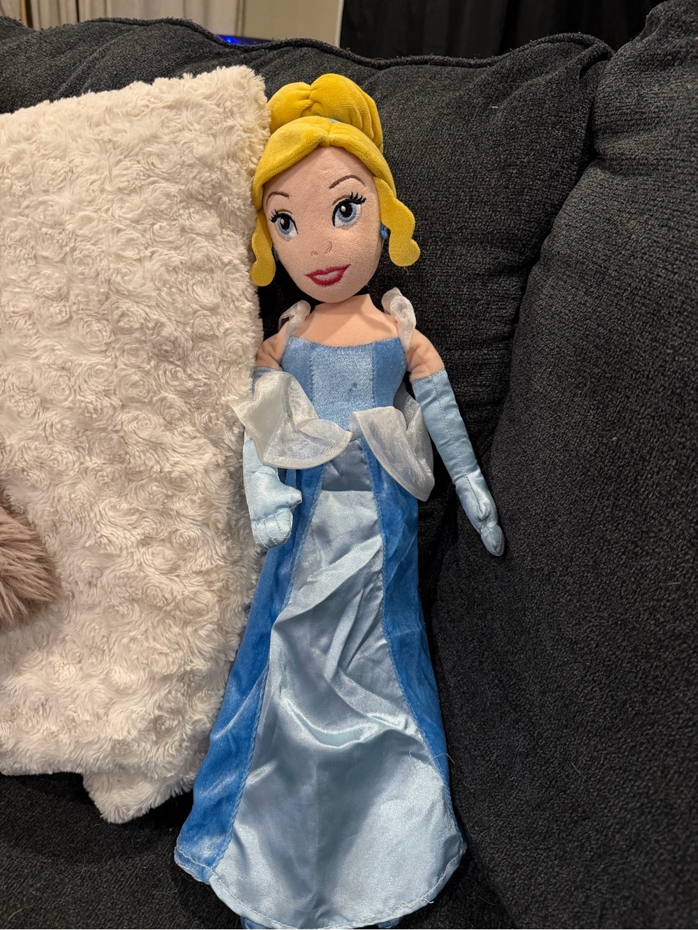 Disney Cinderella Plush Doll in Light Blue and Blue Gown